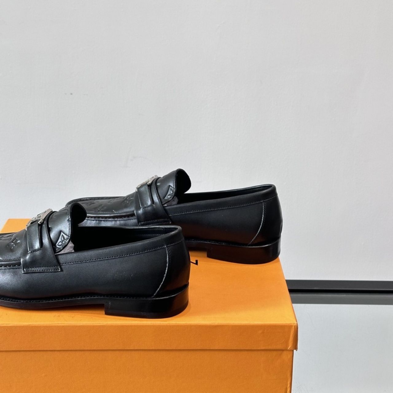 Louis Vuitton Major Loafer Monogram Embossed Black - Image 6