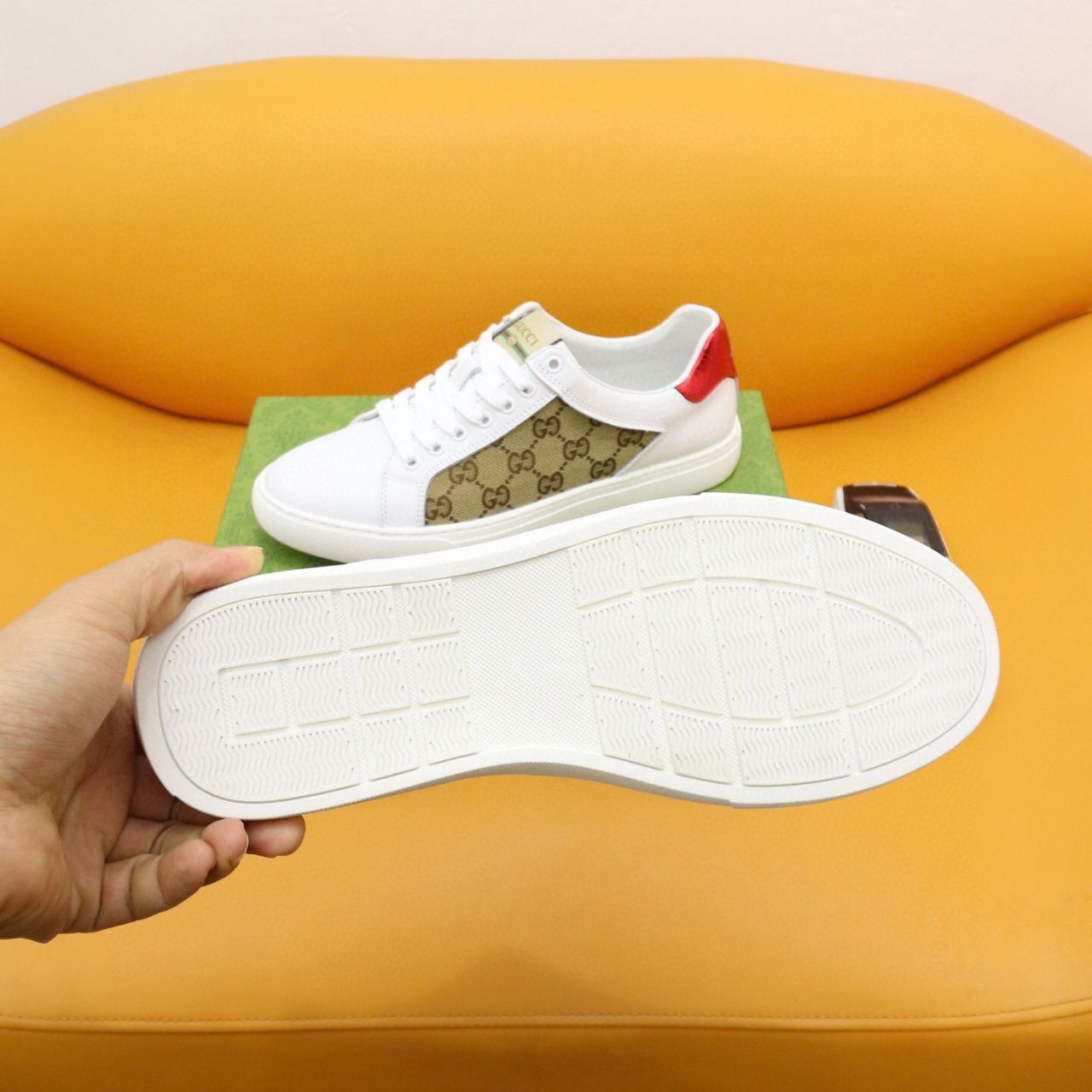 Gucci Ace GG Supreme Beige And White - Image 10