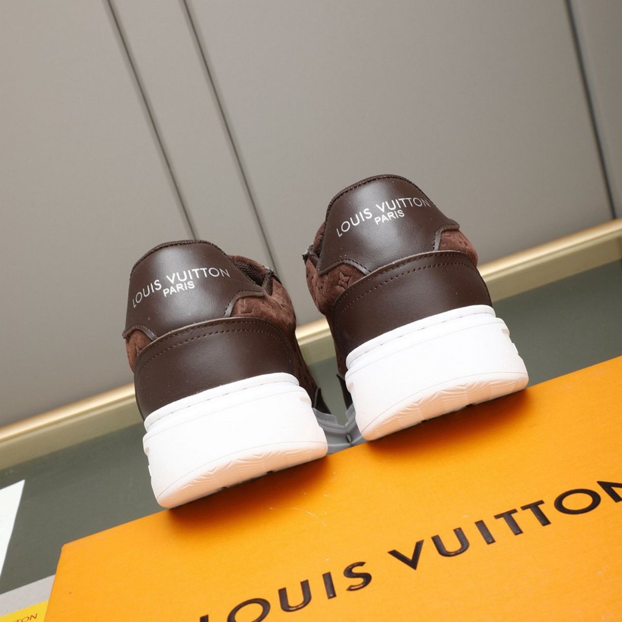 Louis Vuitton Beverly Hills Sneaker Monogram Embossed Brown - Image 5