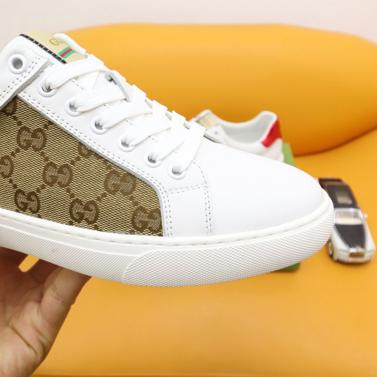 Gucci Ace GG Supreme Beige And White - Image 8