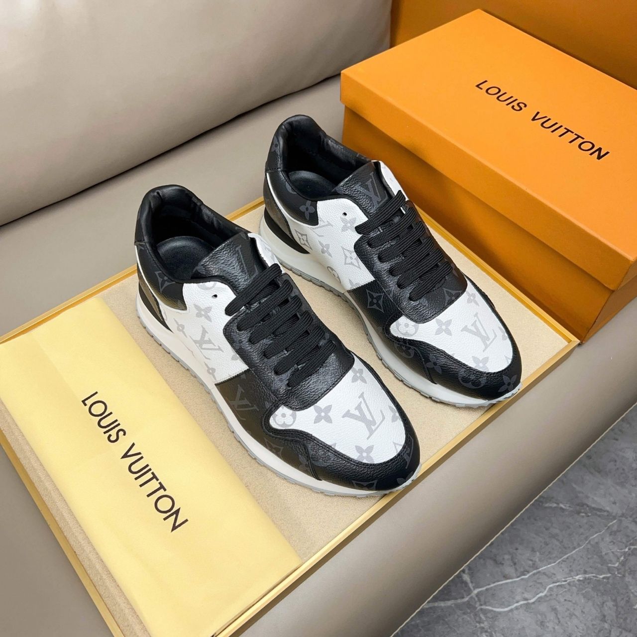 Louis Vuitton Run Away Sneakers Monogram Eclipse 1ADE4B - Image 6