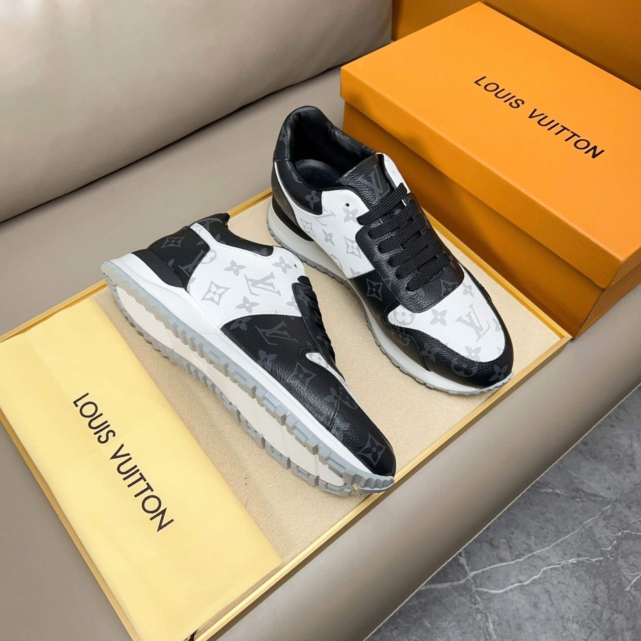 Louis Vuitton Run Away Sneakers Monogram Eclipse 1ADE4B - Image 4