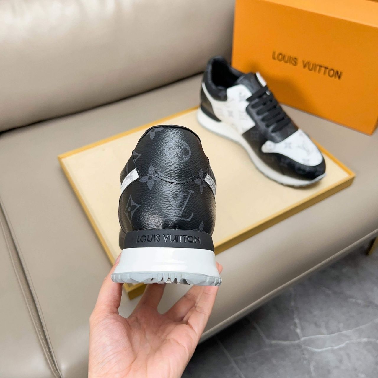 Louis Vuitton Run Away Sneakers Monogram Eclipse 1ADE4B - Image 10