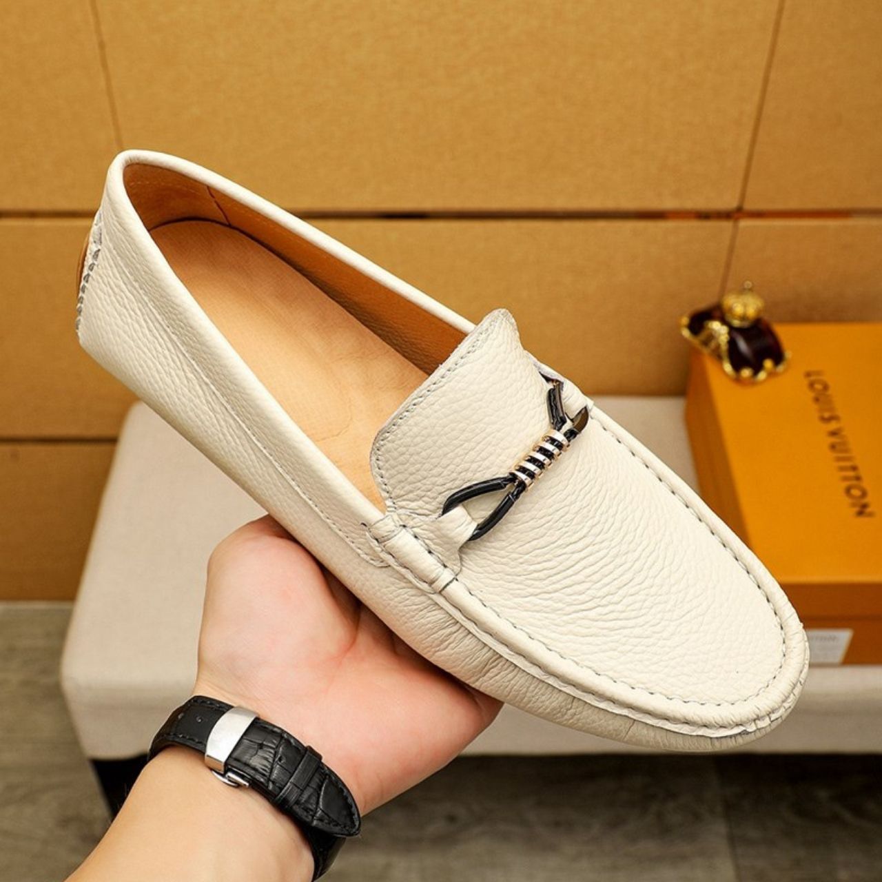 Louis Vuitton Monte Carlo Moccasin White - Image 5