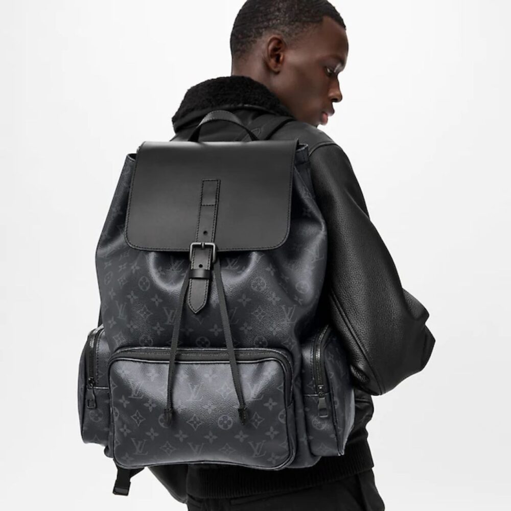 Alternative view of Louis Vuitton Trio Backpack Monogram Eclipse Black 36cm