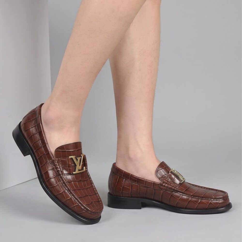 Alternative view of Louis Vuitton Monza Moccasin Brown