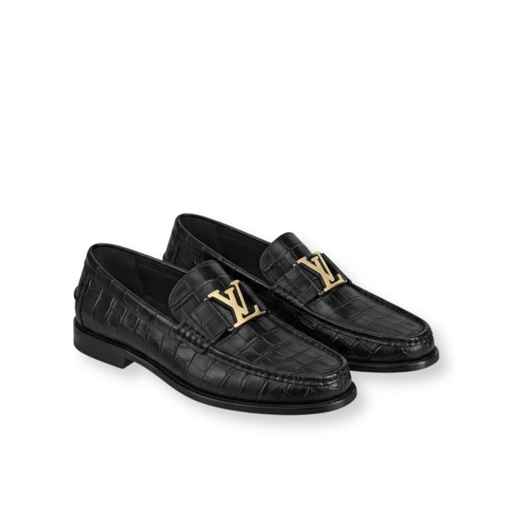 Louis Vuitton Monza Moccasin Black