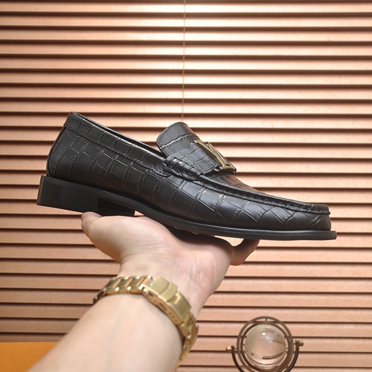 Louis Vuitton Monza Moccasin Black - Image 5