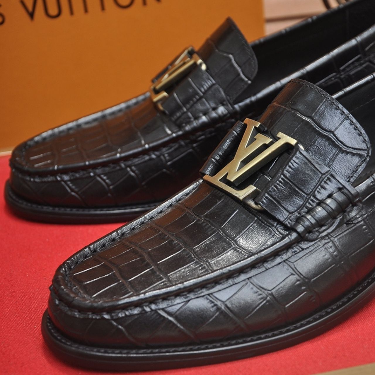 Louis Vuitton Monza Moccasin Black - Image 7
