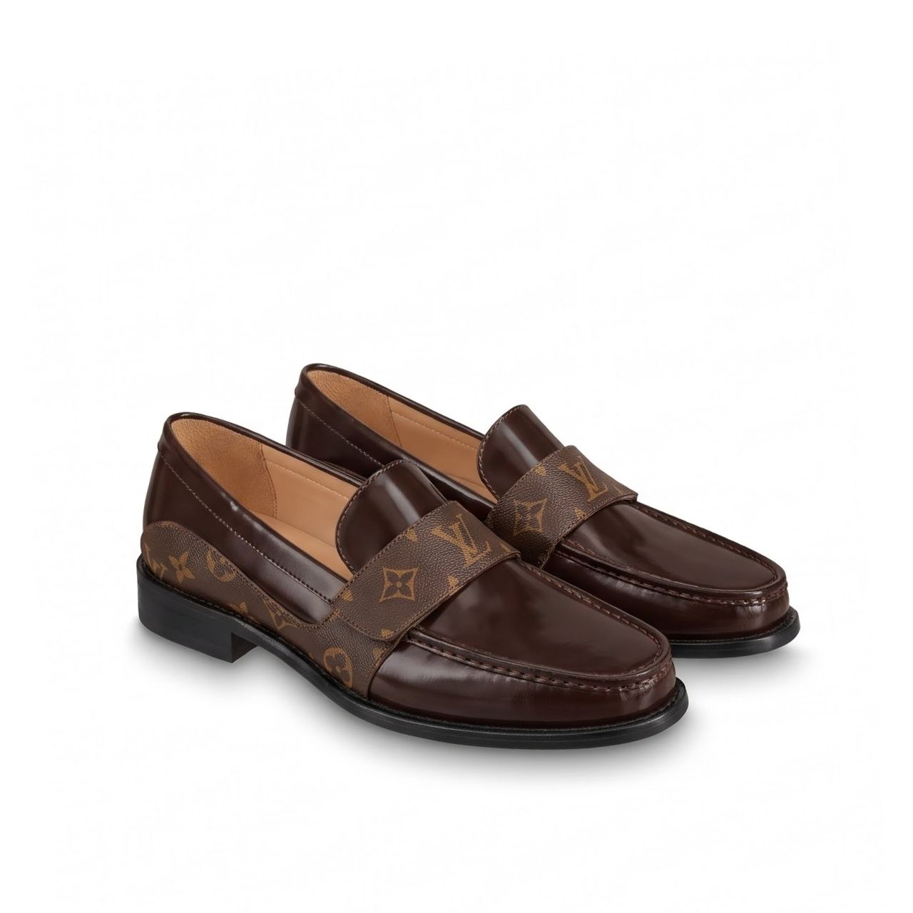 Louis Vuitton Major Loafer Monogram Eclipse Brown