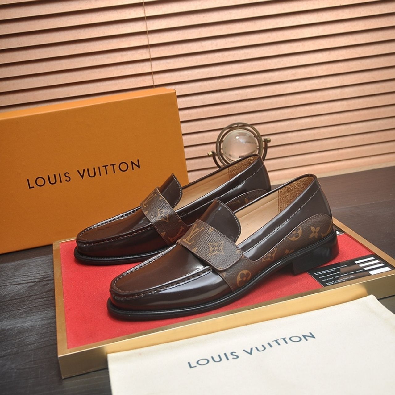 Louis Vuitton Major Loafer Monogram Eclipse Brown - Image 3