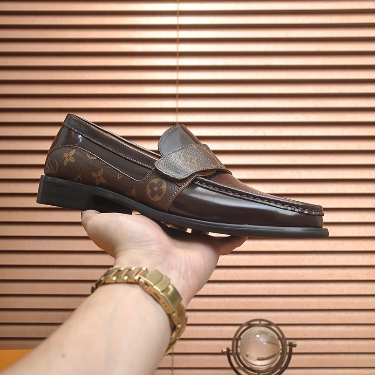 Louis Vuitton Major Loafer Monogram Eclipse Brown - Image 5