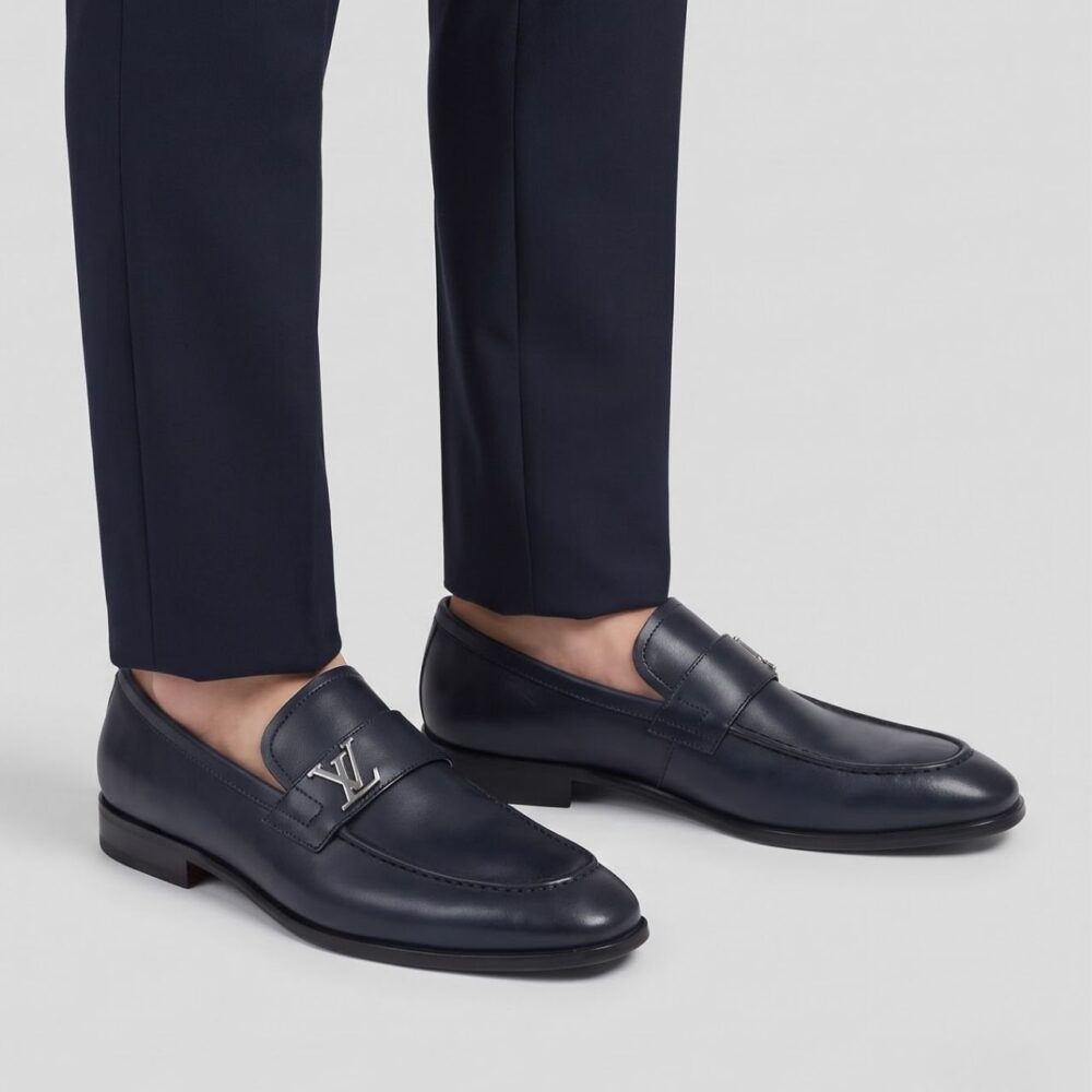 Alternative view of Louis Vuitton Moccasins Saint Germain Navy Blue