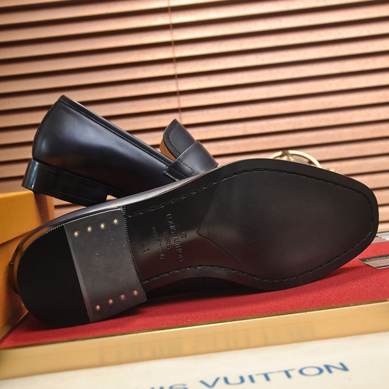 Louis Vuitton Moccasins Saint Germain Navy Blue - Image 6