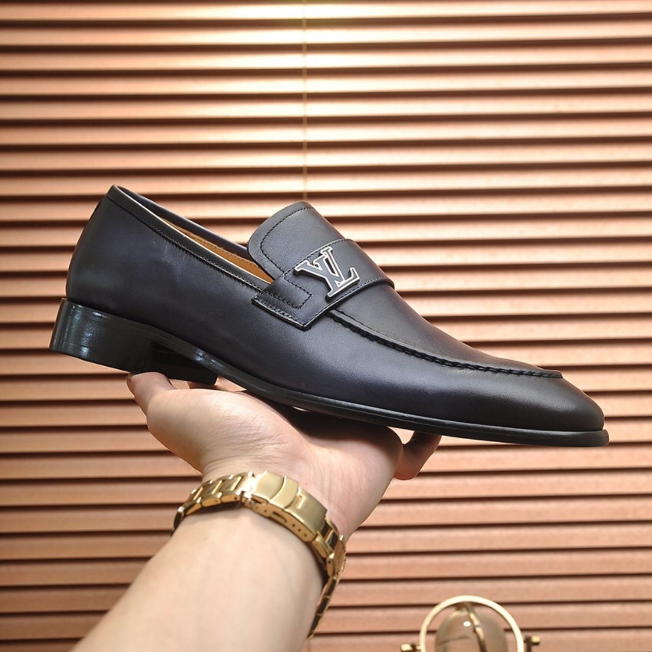 Louis Vuitton Moccasins Saint Germain Navy Blue - Image 5