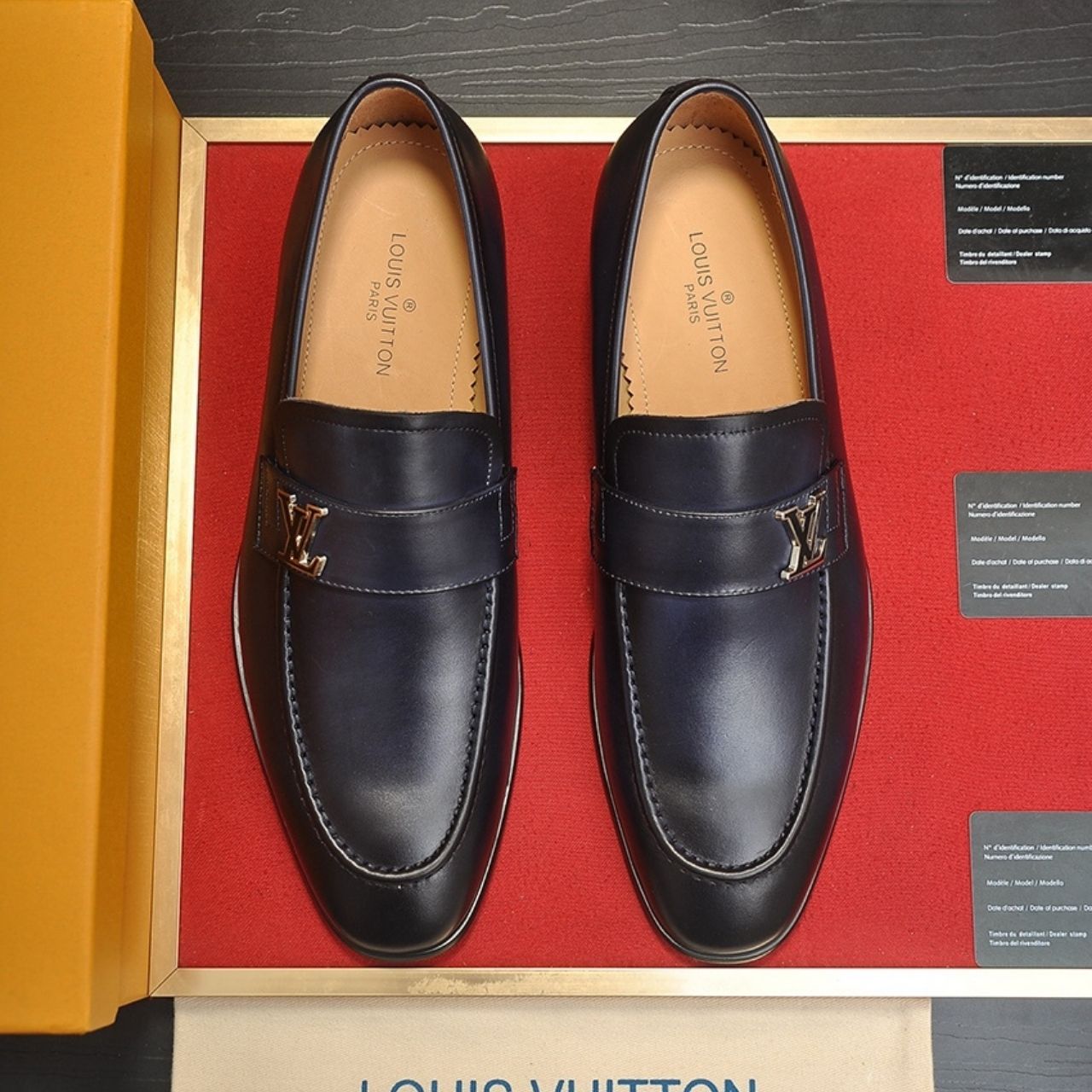 Louis Vuitton Moccasins Saint Germain Navy Blue - Image 4