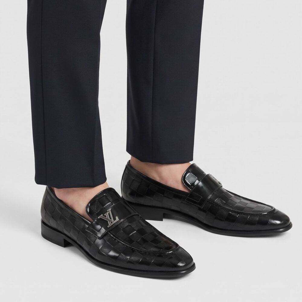Alternative view of Louis Vuitton Major Loafer Damier Infini Black