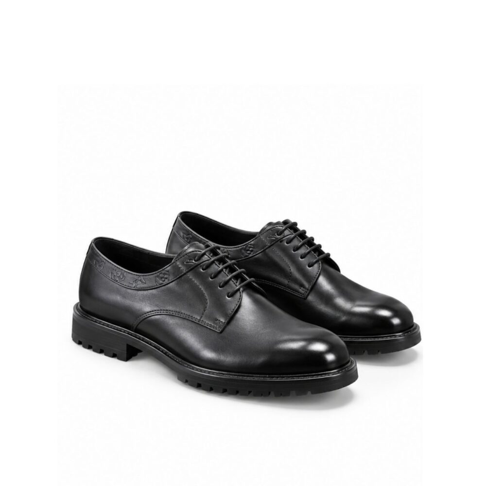 Louis Vuitton Kensington Derby Monogram Embossed Black
