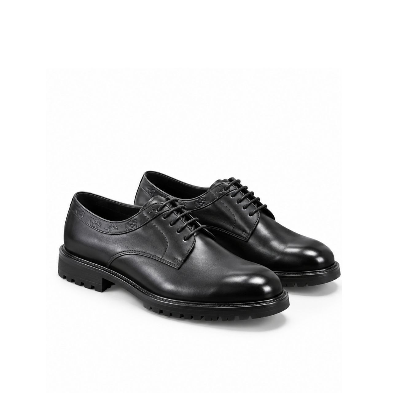 Louis Vuitton Kensington Derby Monogram Embossed Black