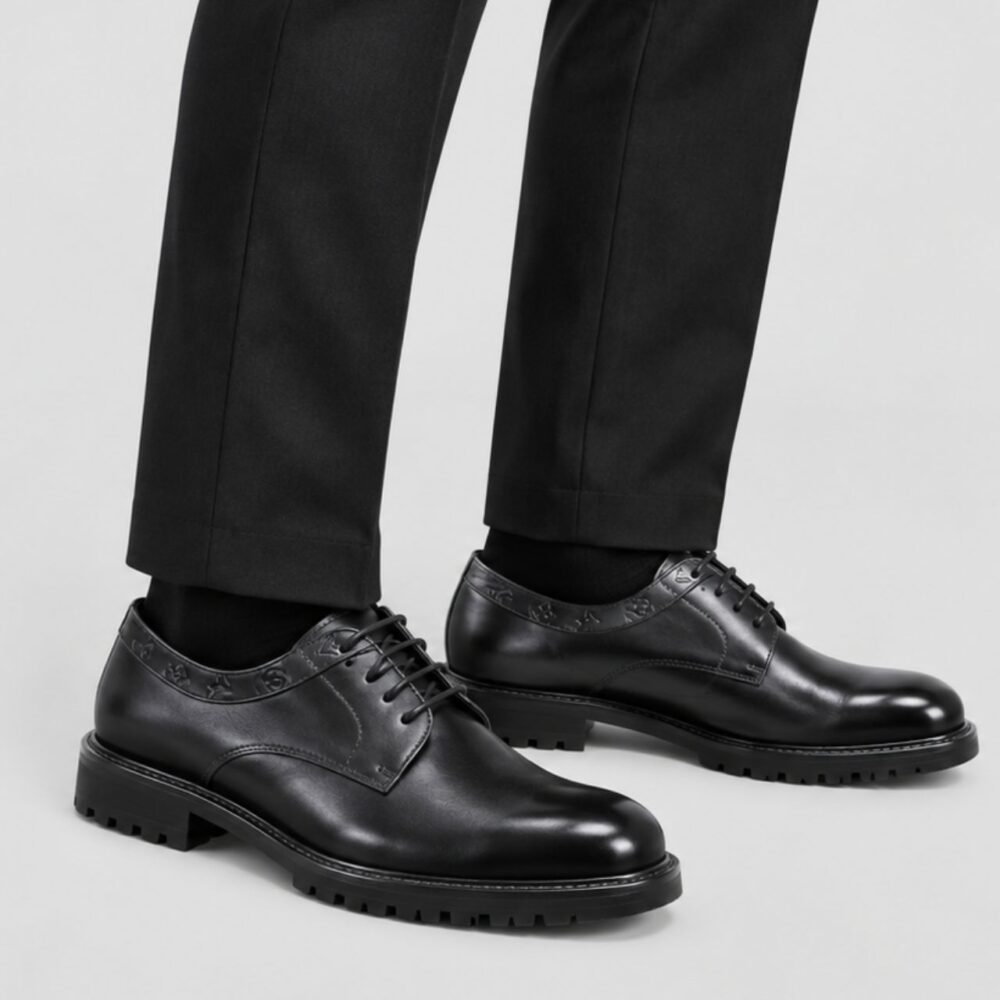 Alternative view of Louis Vuitton Kensington Derby Monogram Embossed Black