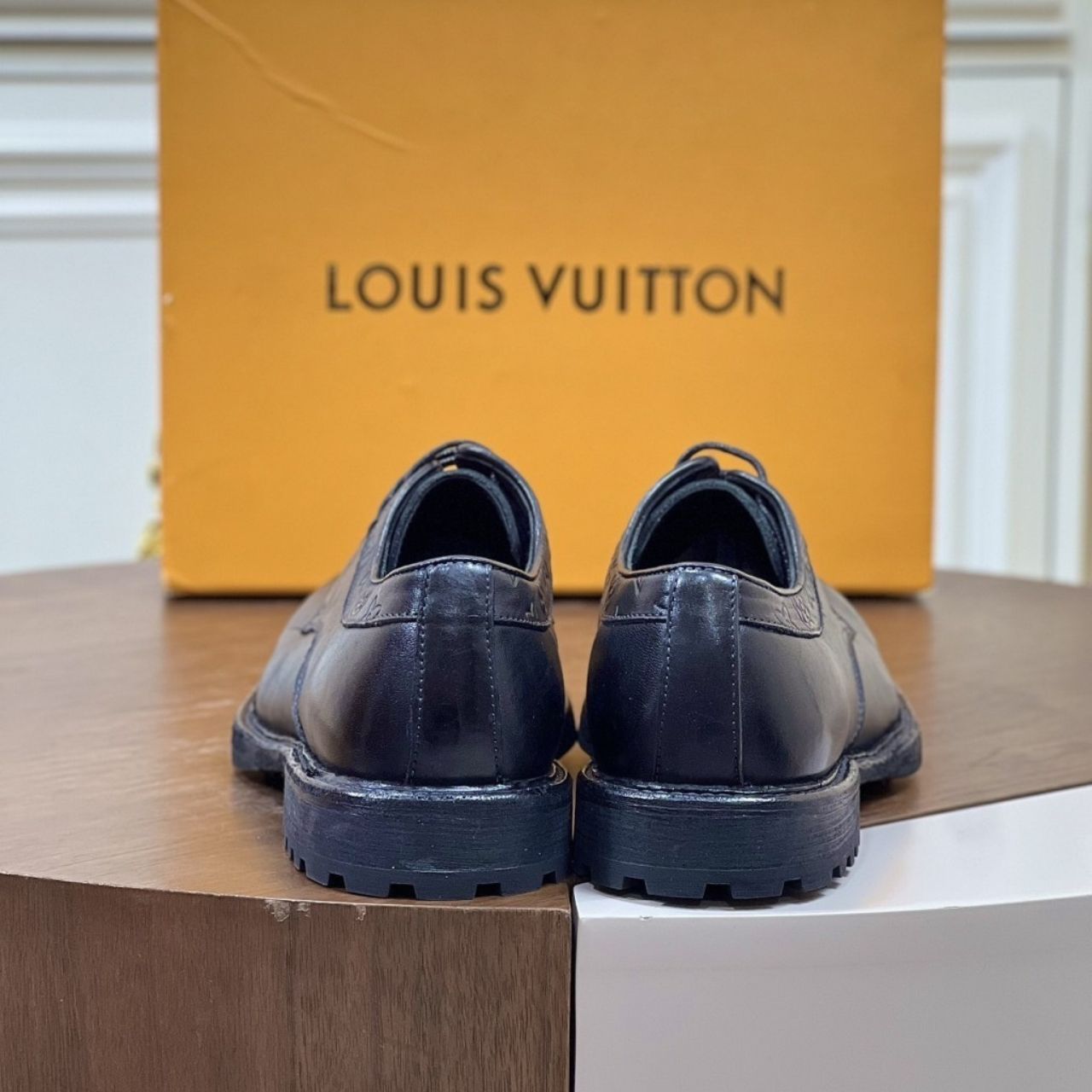 Louis Vuitton Kensington Derby Monogram Embossed Black - Image 8