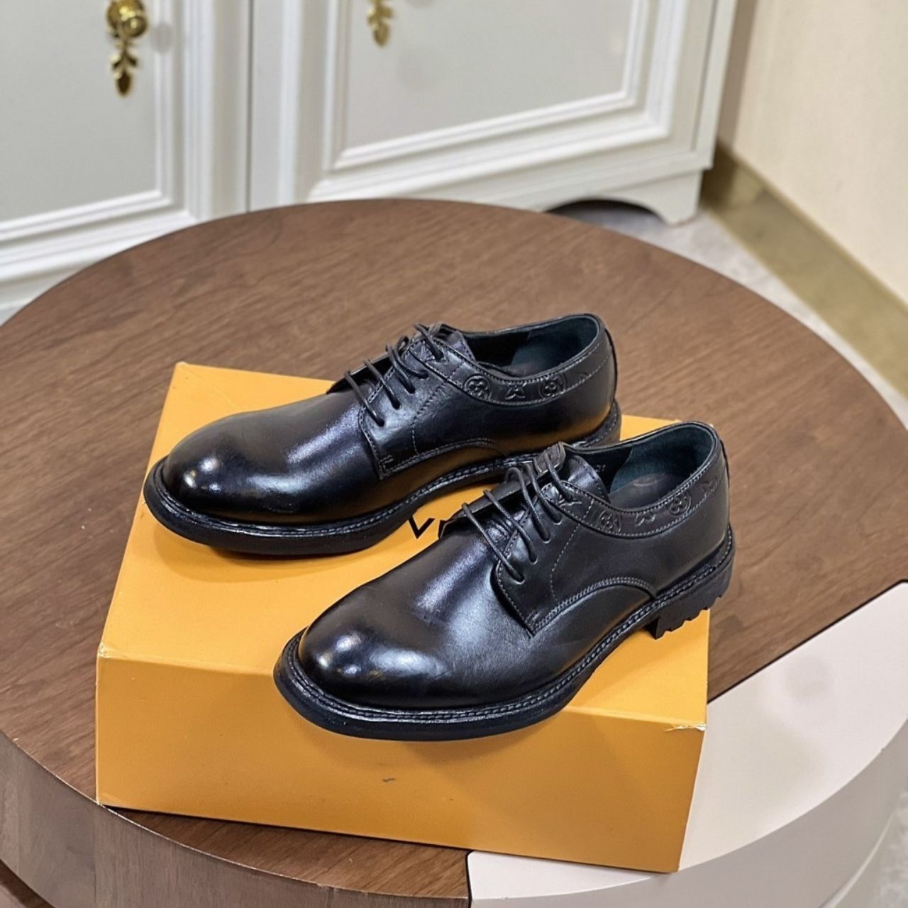 Louis Vuitton Kensington Derby Monogram Embossed Black - Image 7