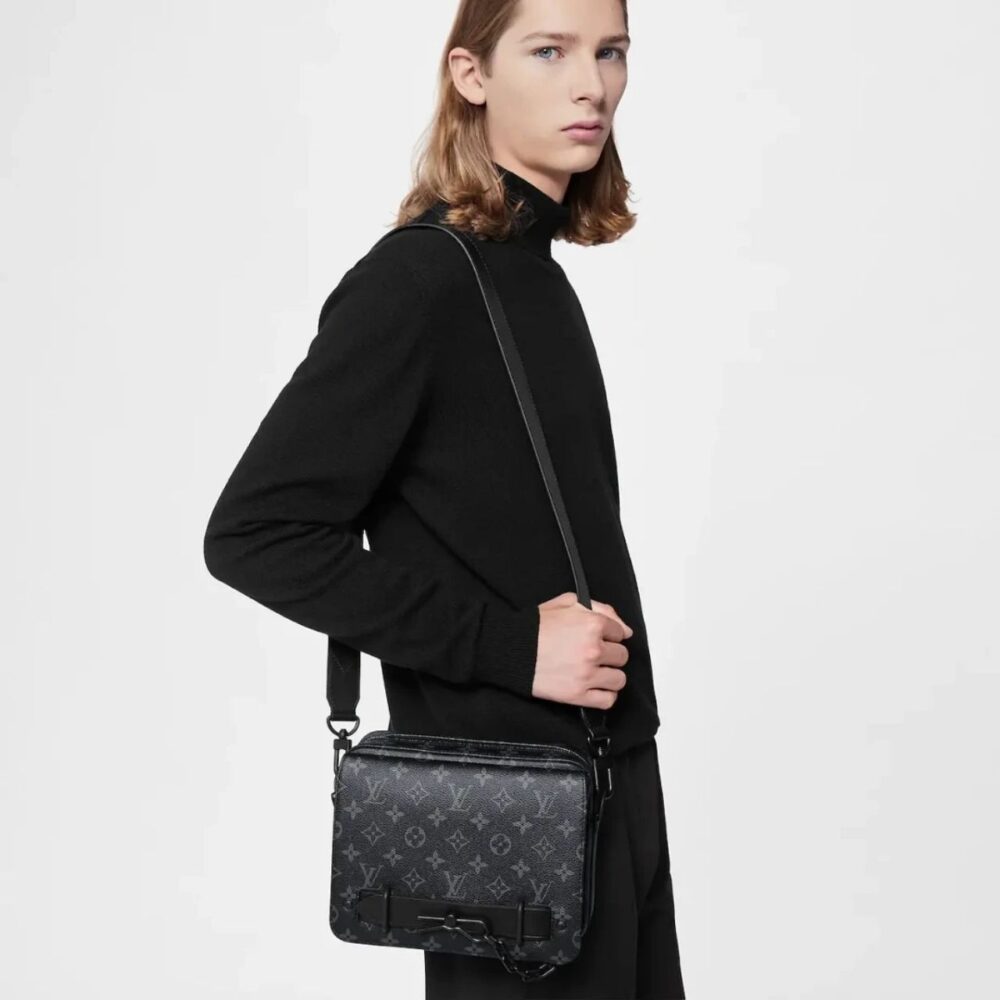 Alternative view of Louis Vuitton Steamer Messenger Monogram Eclipse 24cm