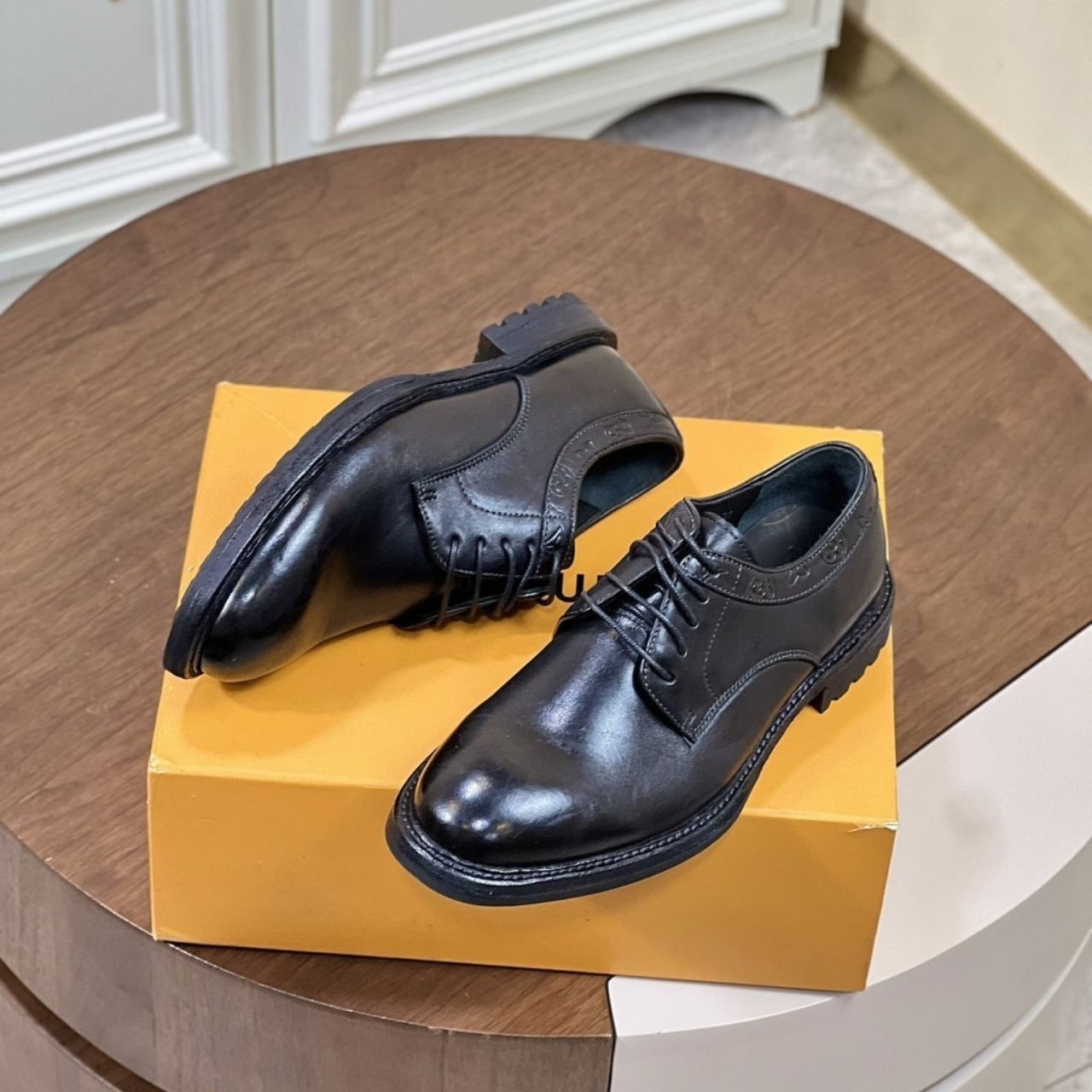 Louis Vuitton Kensington Derby Monogram Embossed Black - Image 6