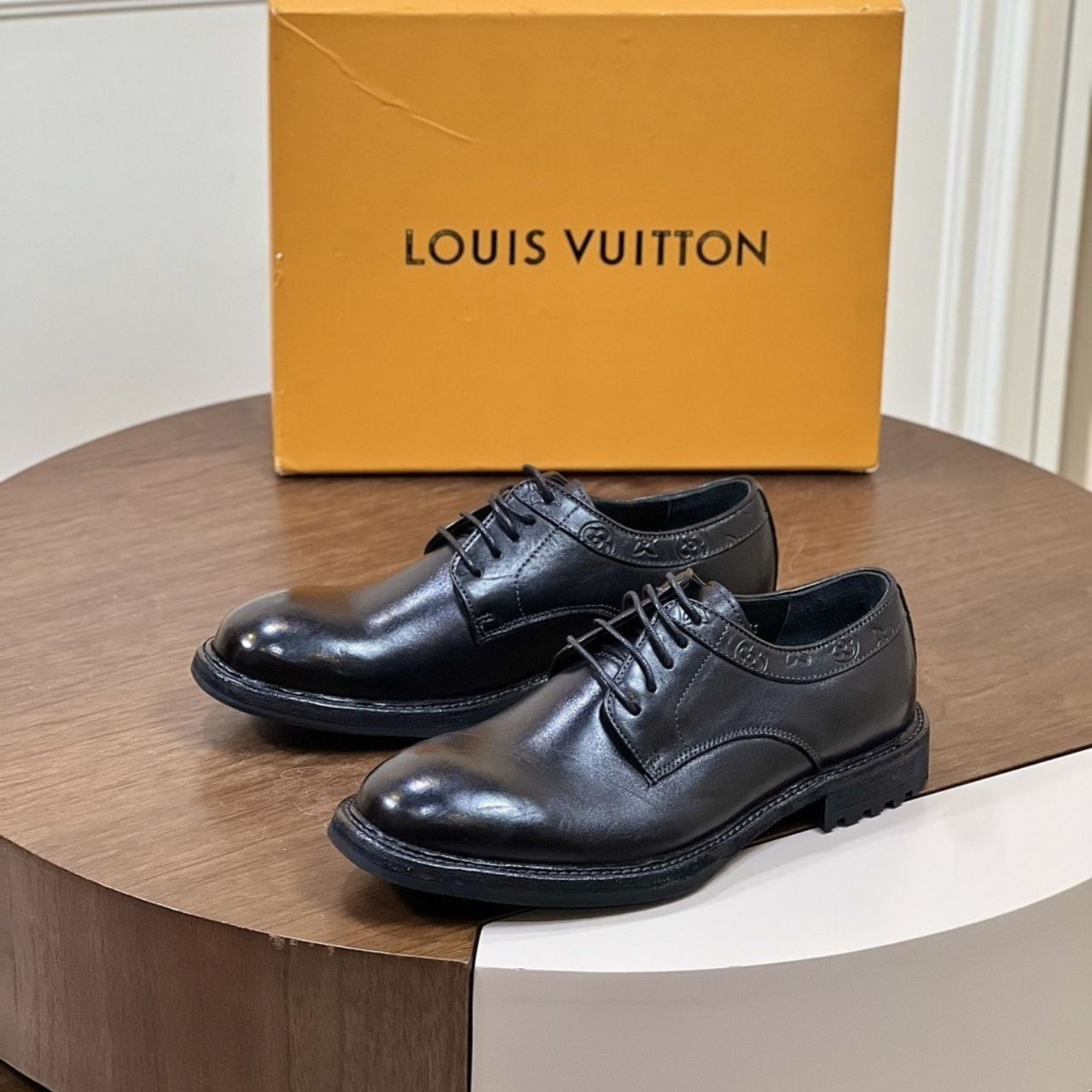 Louis Vuitton Kensington Derby Monogram Embossed Black - Image 3