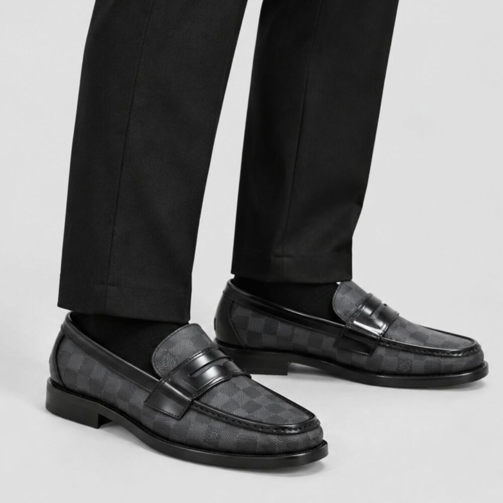 Alternative view of Louis Vuitton Major Loafer Damier Graphite Black