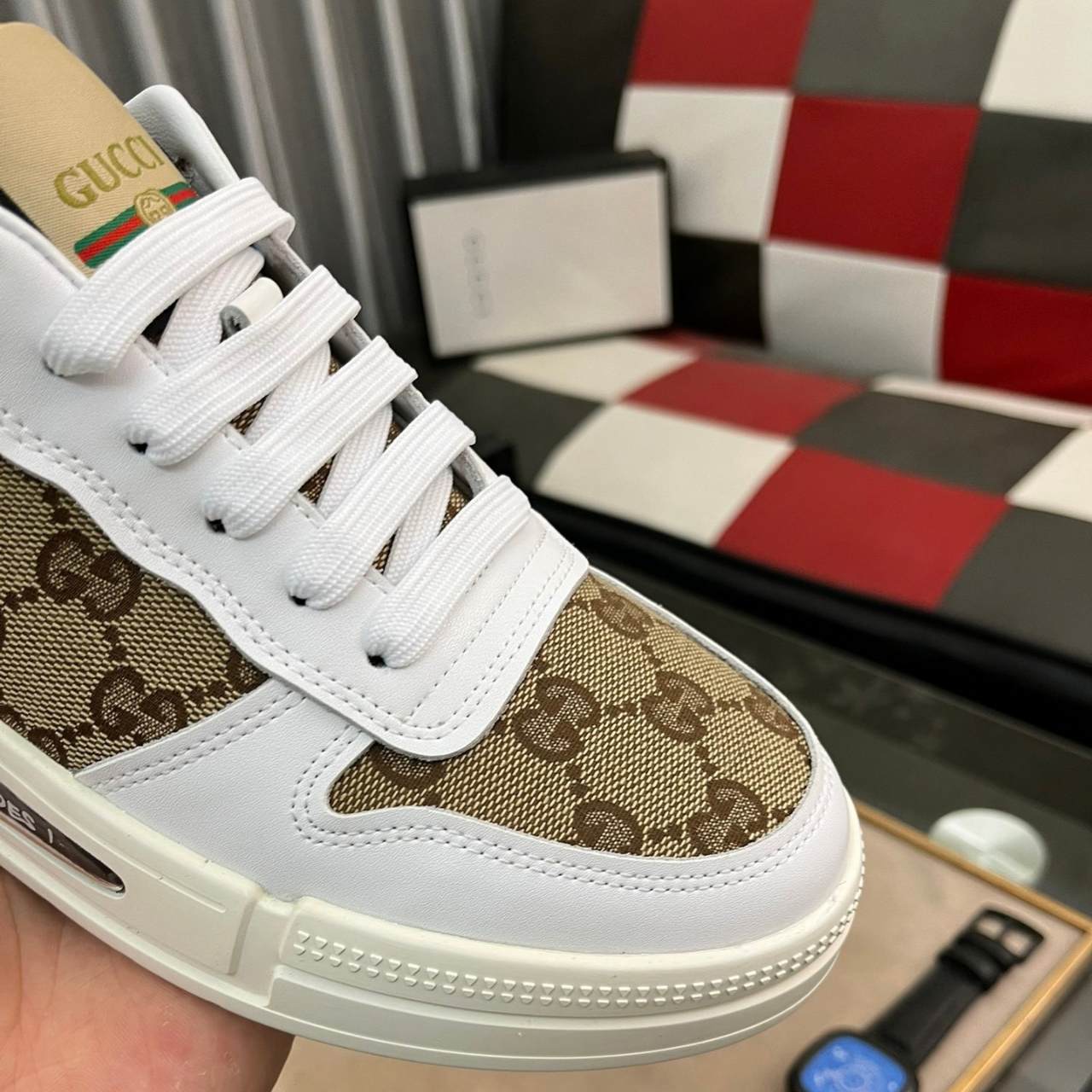 Gucci Re-Web Canvas Sneakers White - Image 10