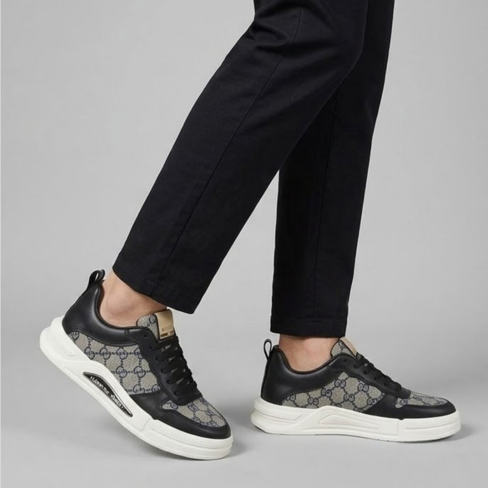 Alternative view of Gucci Re-Web Canvas Sneakers Black