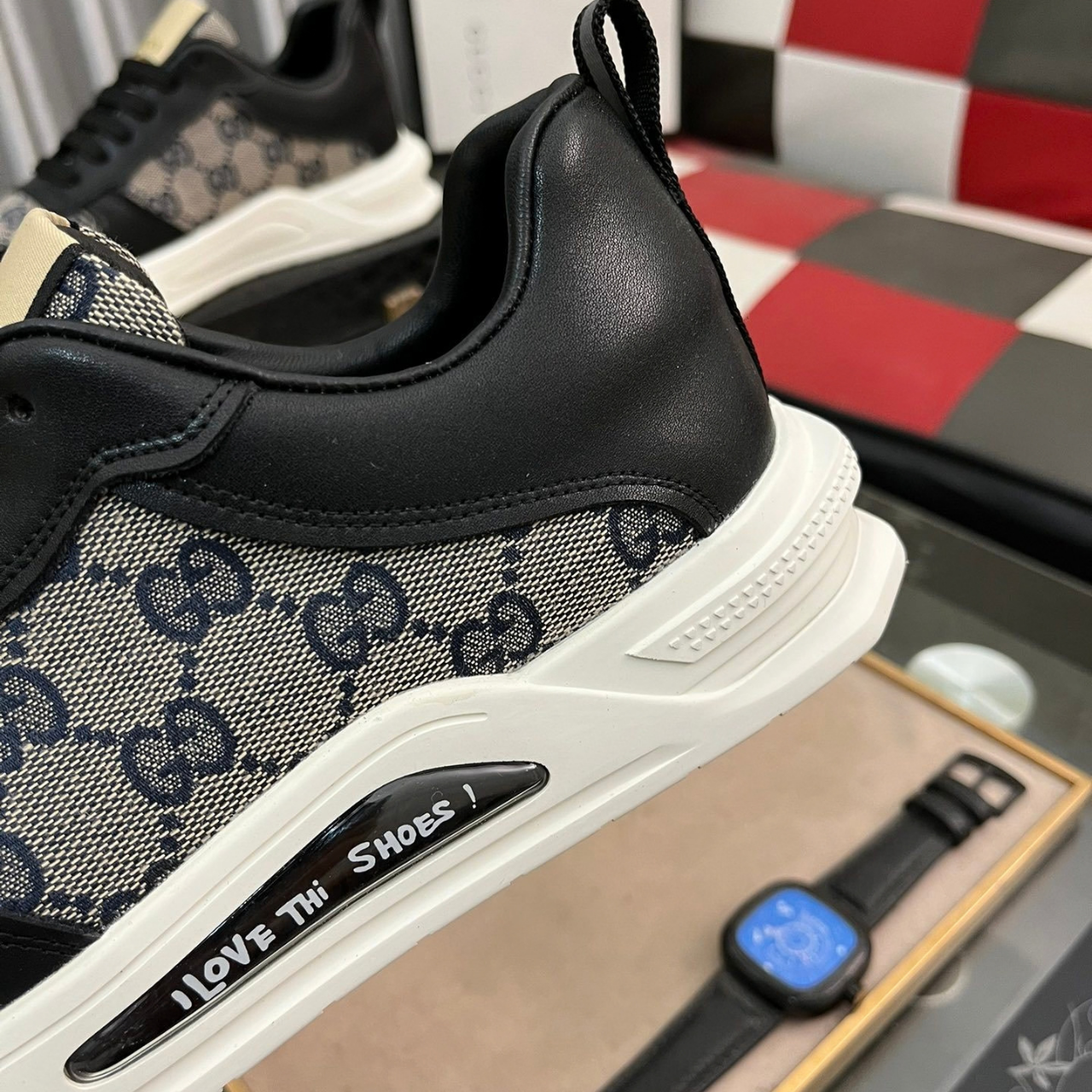 Gucci Re-Web Canvas Sneakers Black - Image 9