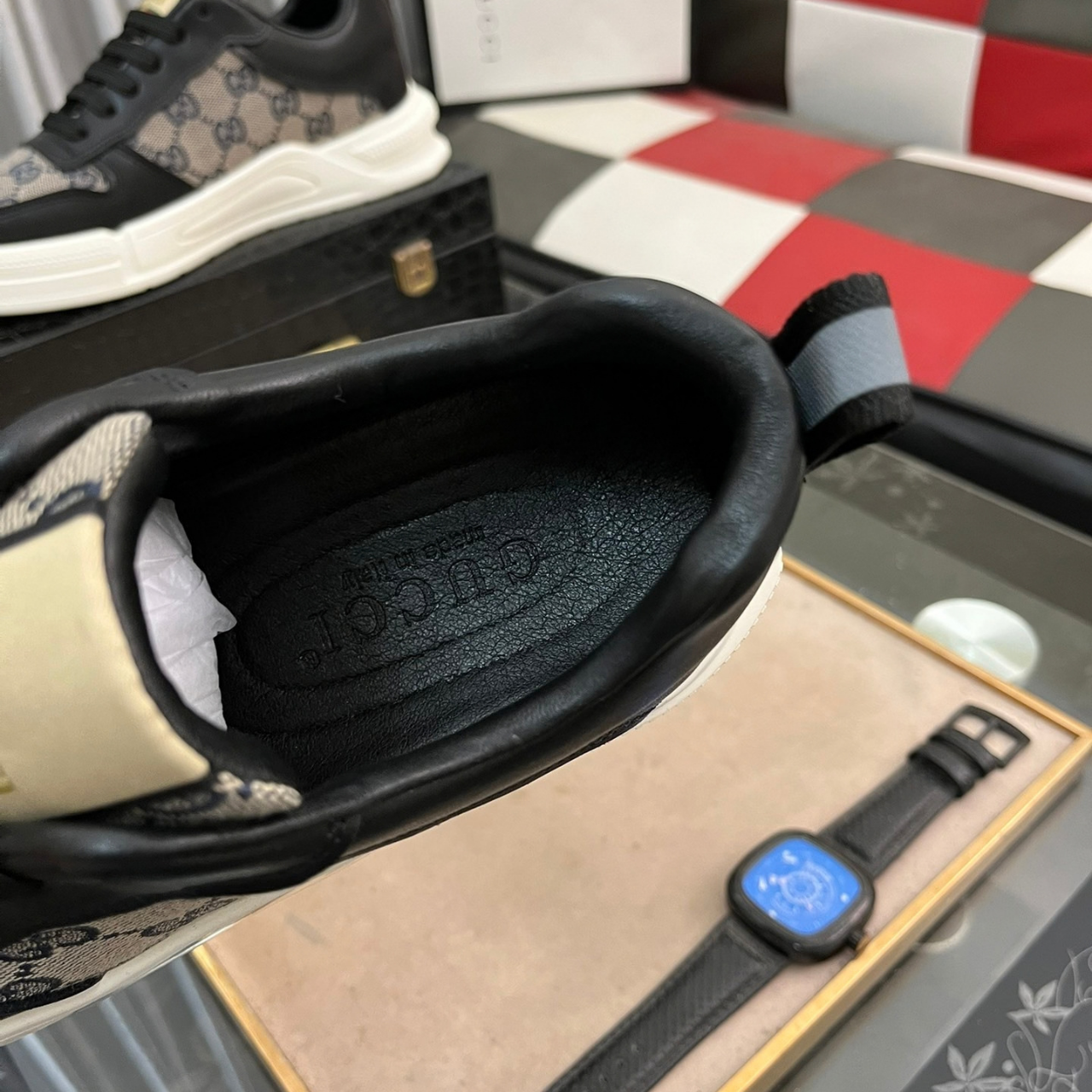 Gucci Re-Web Canvas Sneakers Black - Image 8