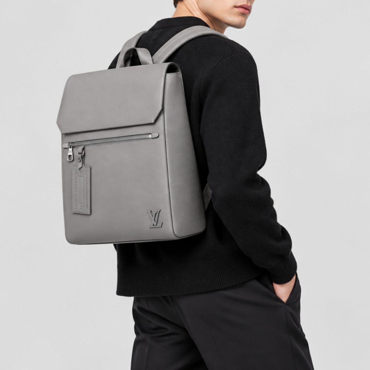 Louis Vuitton Fastline Flap Backpack Gray 40cm - Image 2