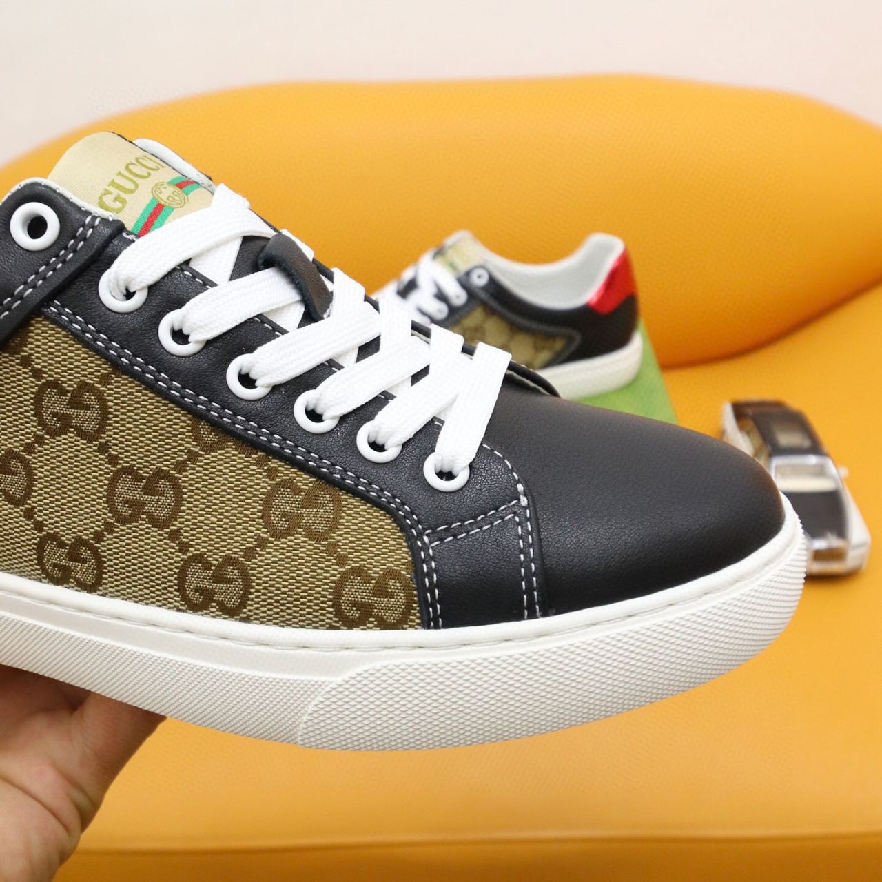 Gucci Ace GG Supreme Beige And Black - Image 7