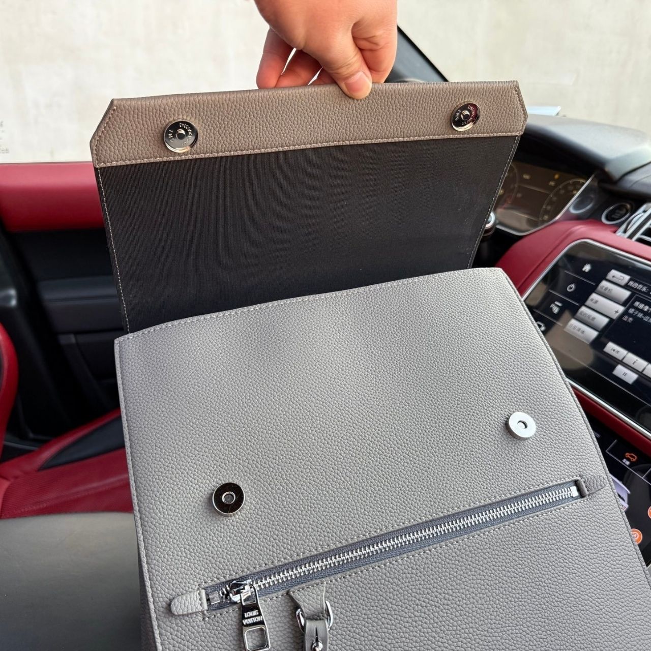 Louis Vuitton Fastline Flap Backpack Gray 40cm - Image 8