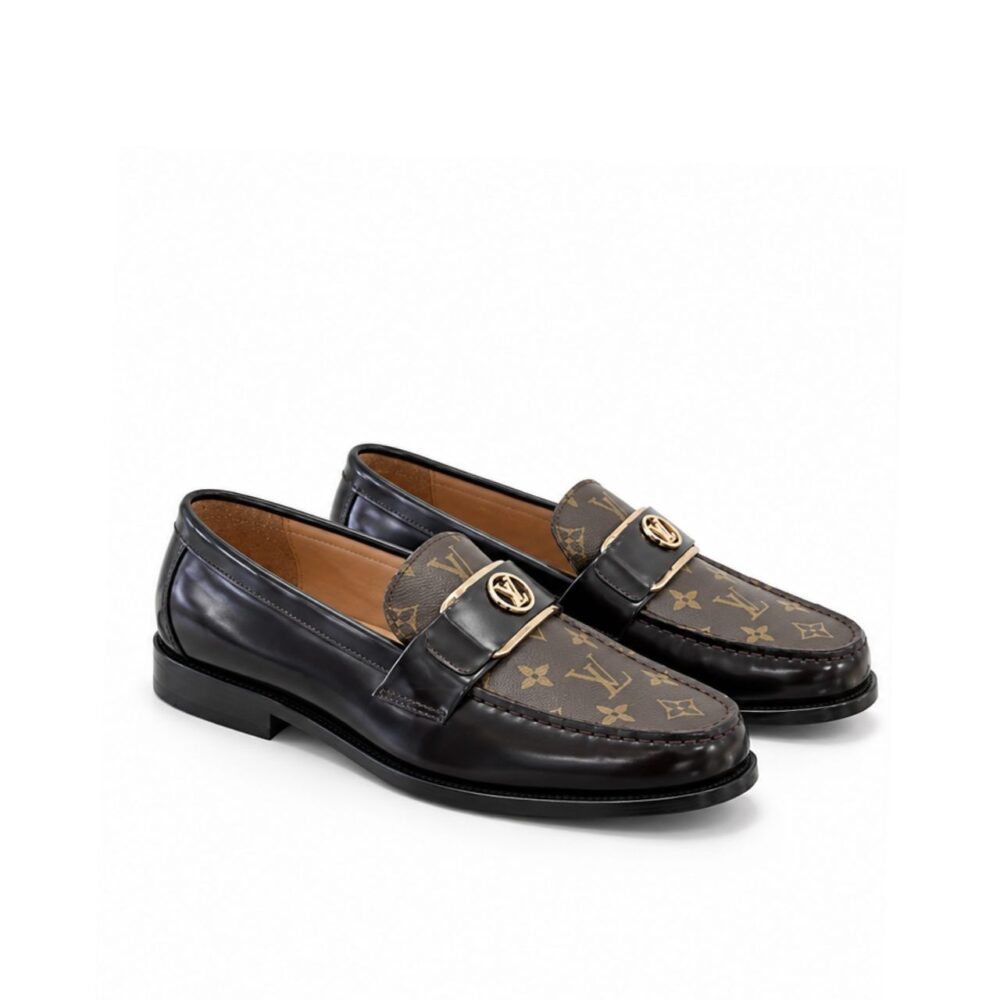 Louis Vuitton Academy Loafers Monogram Brown