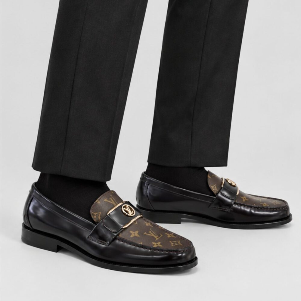 Alternative view of Louis Vuitton Academy Loafers Monogram Brown