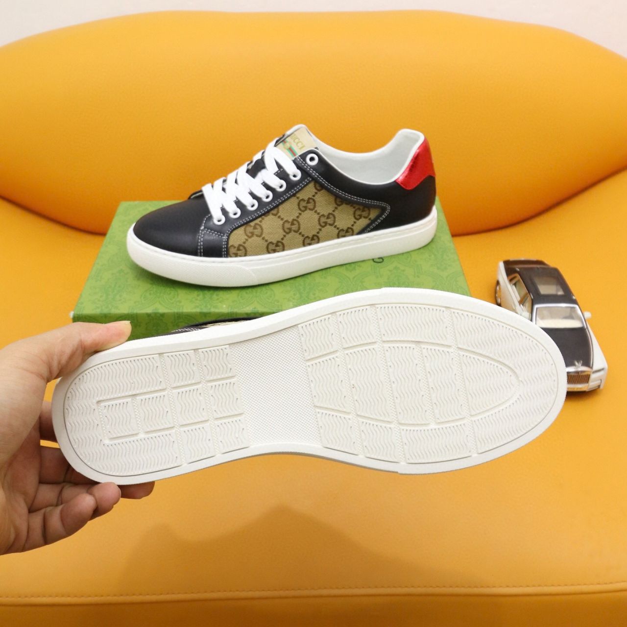 Gucci Ace GG Supreme Beige And Black - Image 10