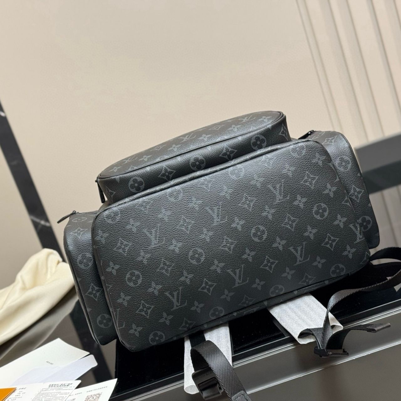 Louis Vuitton Trio Backpack Monogram Eclipse Black 36cm - Image 5
