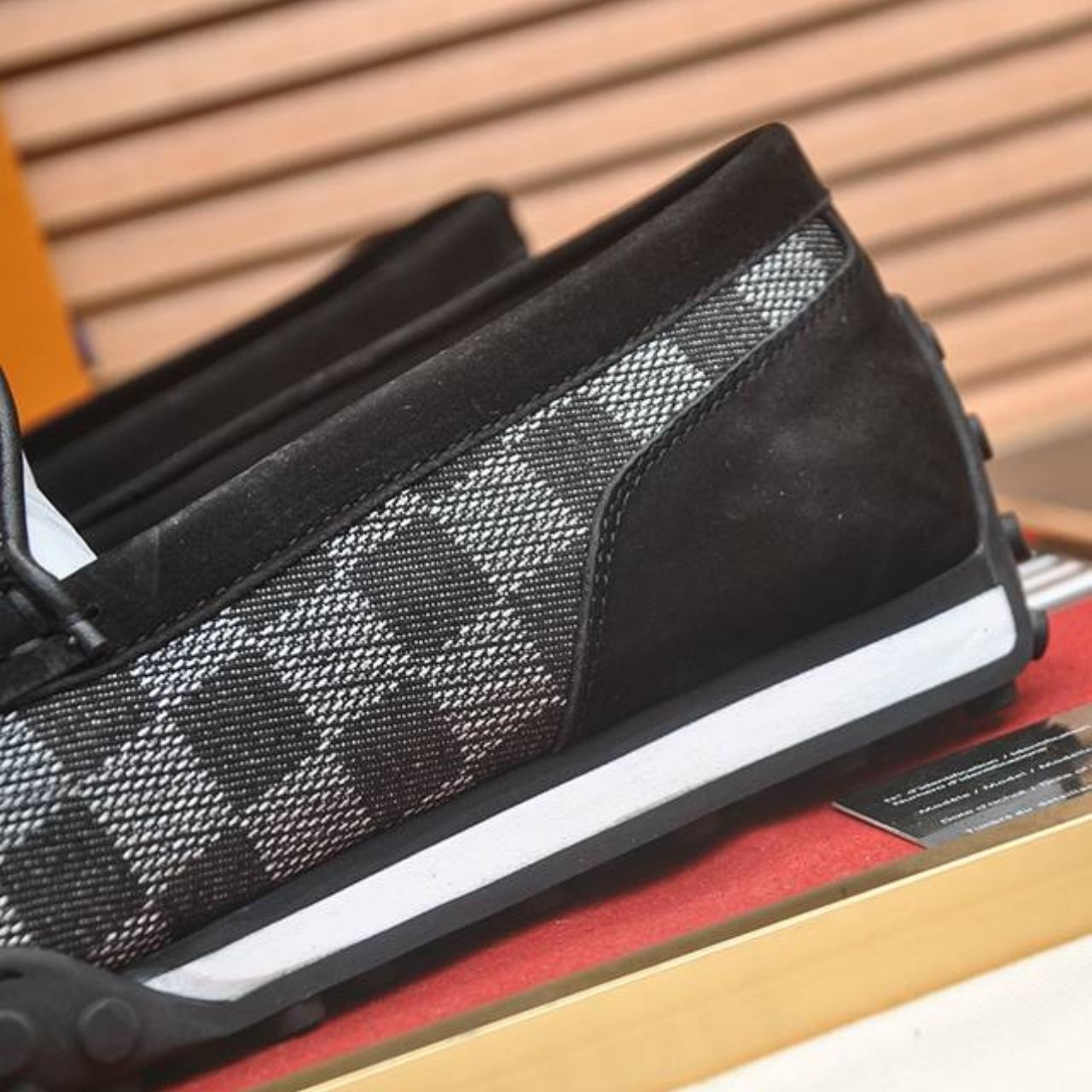 Louis Vuitton LV Racer Moccasin Damier Graphite Black - Image 10