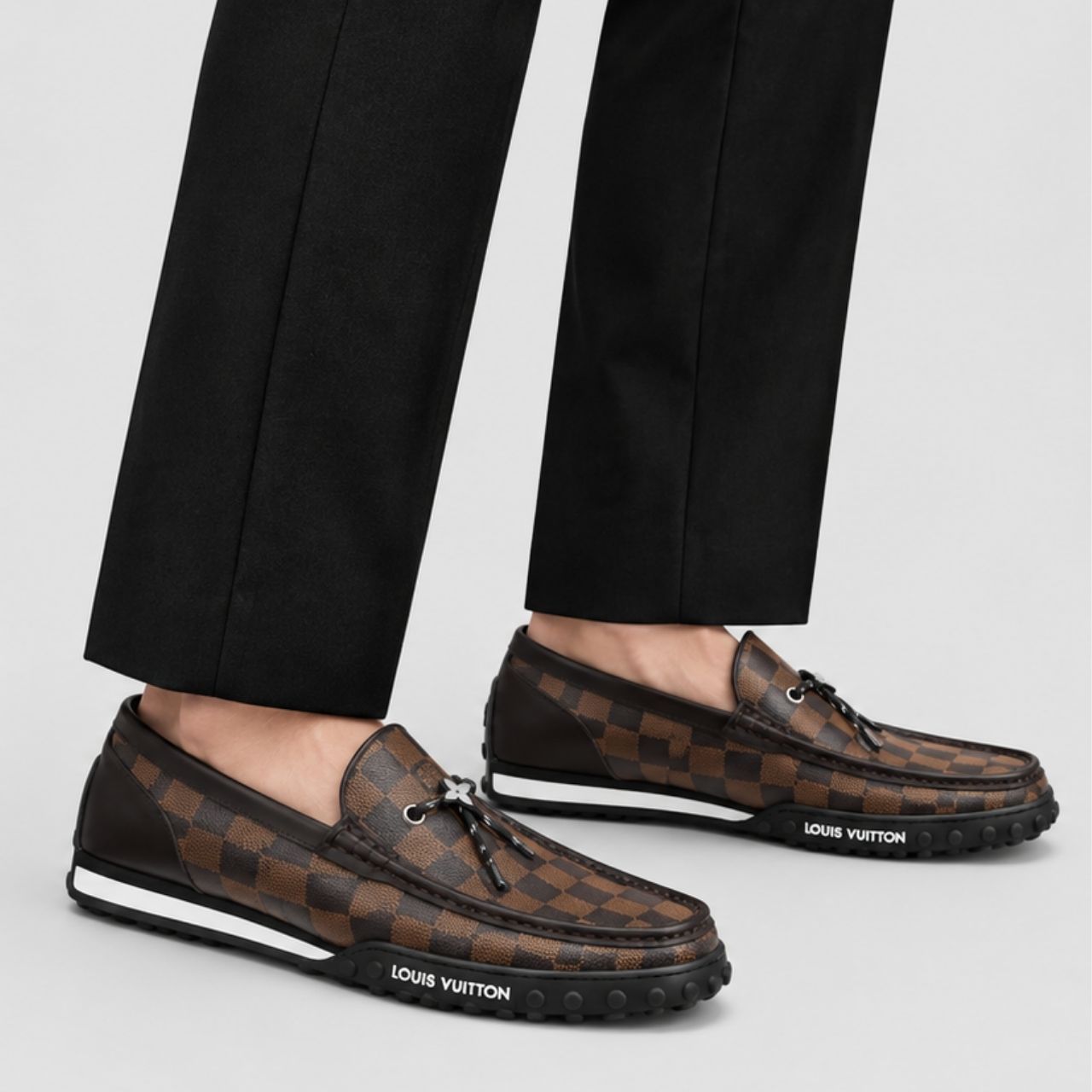 Louis Vuitton LV Racer Moccasin Damier Ebene Brown - Image 2