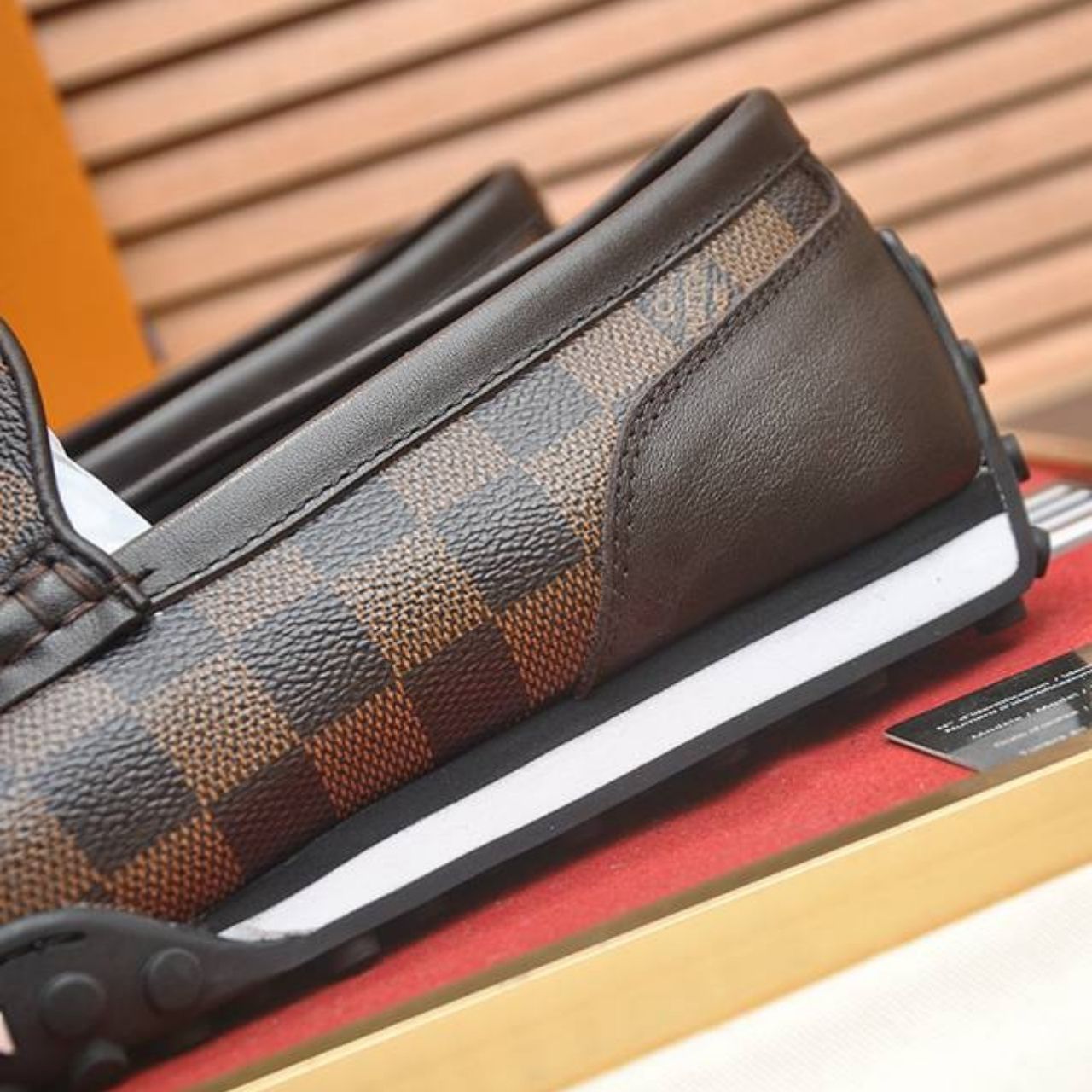 Louis Vuitton LV Racer Moccasin Damier Ebene Brown - Image 11