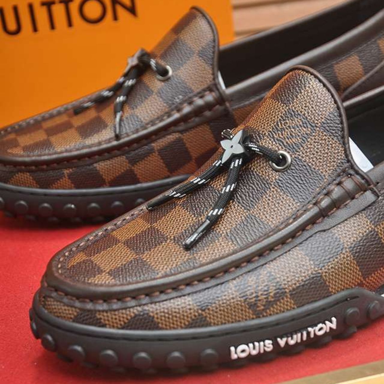 Louis Vuitton LV Racer Moccasin Damier Ebene Brown - Image 10